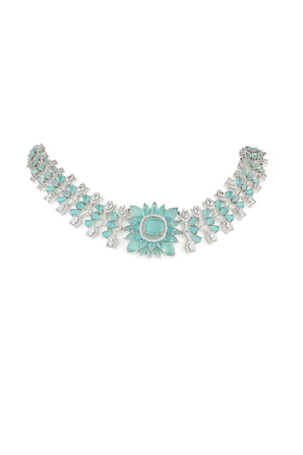 Cz Necklace 07611 - KRISHNA'S SWETA JEWELLERY