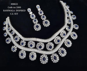 Cz Necklace 08622 - KRISHNA'S SWETA JEWELLERY