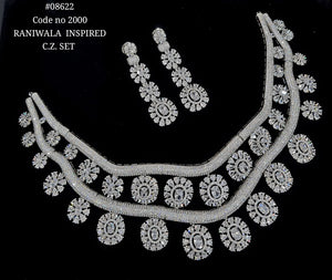 Cz Necklace 08622 - KRISHNA'S SWETA JEWELLERY