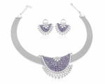 Cz Necklace 08963 - KRISHNA'S SWETA JEWELLERY