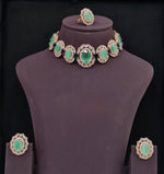 Cz Necklace 09072 - KRISHNA'S SWETA JEWELLERY