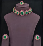 Cz Necklace 09072 - KRISHNA'S SWETA JEWELLERY
