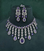 Cz Necklace 09327 - KRISHNA'S SWETA JEWELLERY