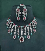Cz Necklace 09327 - KRISHNA'S SWETA JEWELLERY
