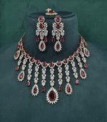 Cz Necklace 09327 - KRISHNA'S SWETA JEWELLERY