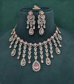 Cz Necklace 09327 - KRISHNA'S SWETA JEWELLERY