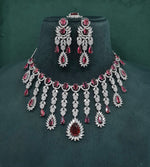 Cz Necklace 09327 - KRISHNA'S SWETA JEWELLERY