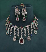 Cz Necklace 09327 - KRISHNA'S SWETA JEWELLERY
