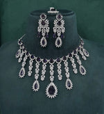 Cz Necklace 09327 - KRISHNA'S SWETA JEWELLERY