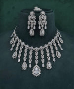 Cz Necklace 09327 - KRISHNA'S SWETA JEWELLERY