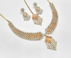 Cz Necklace 09425 - KRISHNA'S SWETA JEWELLERY