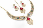 Cz Necklace 09425 - KRISHNA'S SWETA JEWELLERY