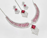 Cz Necklace 09425 - KRISHNA'S SWETA JEWELLERY