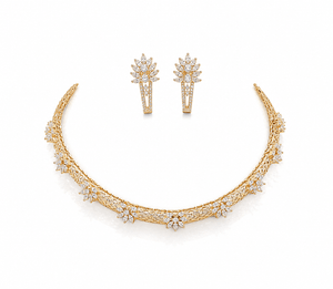Cz Necklace 10030 - KRISHNA'S SWETA JEWELLERY
