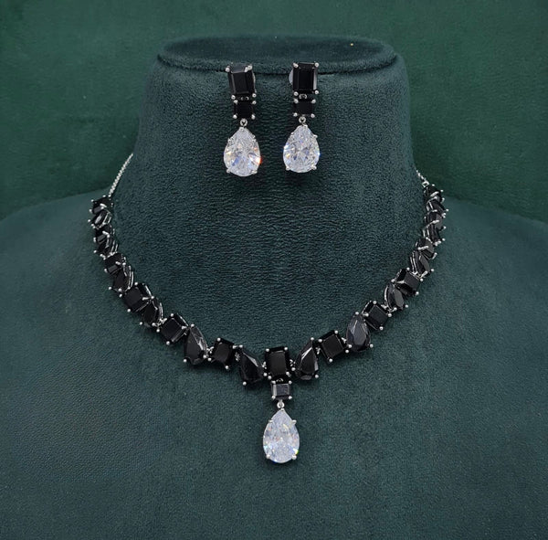 Cz Necklace 10097 - KRISHNA'S SWETA JEWELLERY