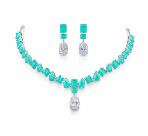 Cz Necklace 10097 - KRISHNA'S SWETA JEWELLERY