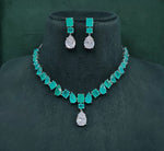Cz Necklace 10097 - KRISHNA'S SWETA JEWELLERY
