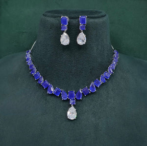Cz Necklace 10097 - KRISHNA'S SWETA JEWELLERY