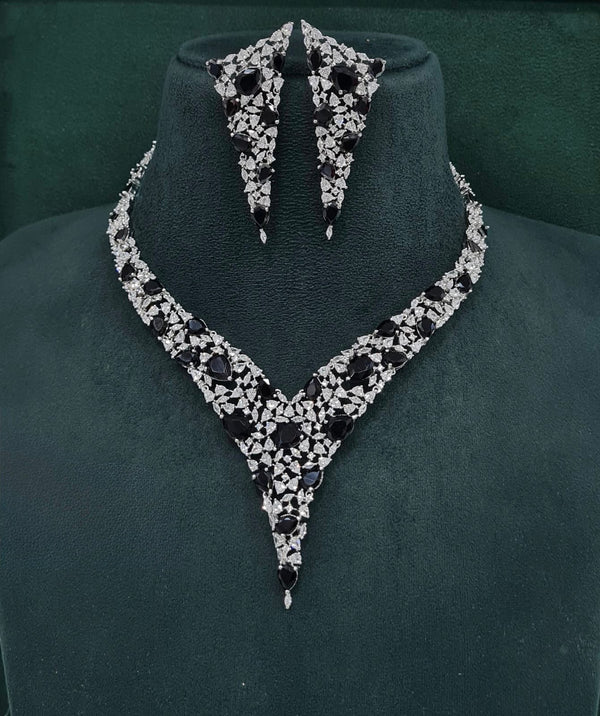 Cz Necklace 10103 - KRISHNA'S SWETA JEWELLERY