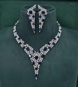 Cz Necklace 10103 - KRISHNA'S SWETA JEWELLERY