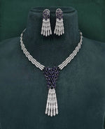 Cz Necklace 10105 - KRISHNA'S SWETA JEWELLERY