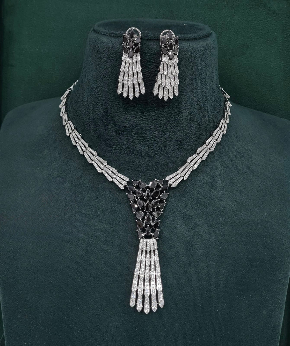 Cz Necklace 10105 - KRISHNA'S SWETA JEWELLERY