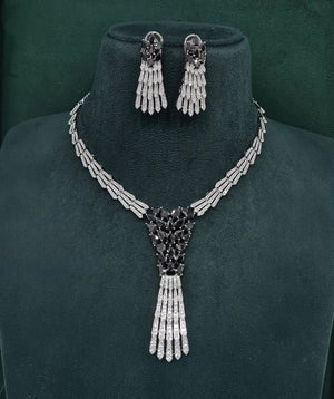 Cz Necklace 10105 - KRISHNA'S SWETA JEWELLERY