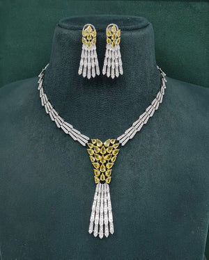 Cz Necklace 10105 - KRISHNA'S SWETA JEWELLERY