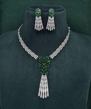 Cz Necklace 10105 - KRISHNA'S SWETA JEWELLERY