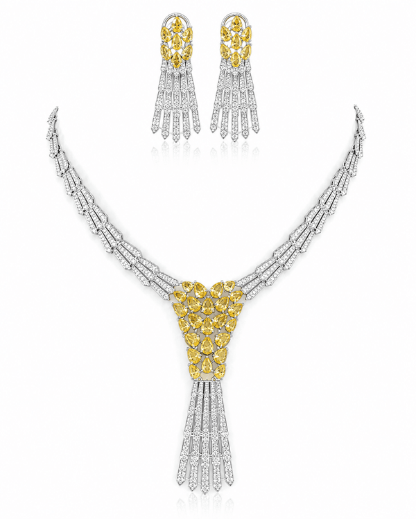 Cz Necklace 10105 - KRISHNA'S SWETA JEWELLERY