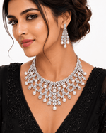 Cz Necklace 10106 - KRISHNA'S SWETA JEWELLERY
