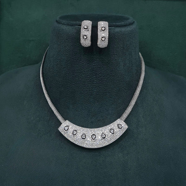Cz Necklace 10107 - KRISHNA'S SWETA JEWELLERY