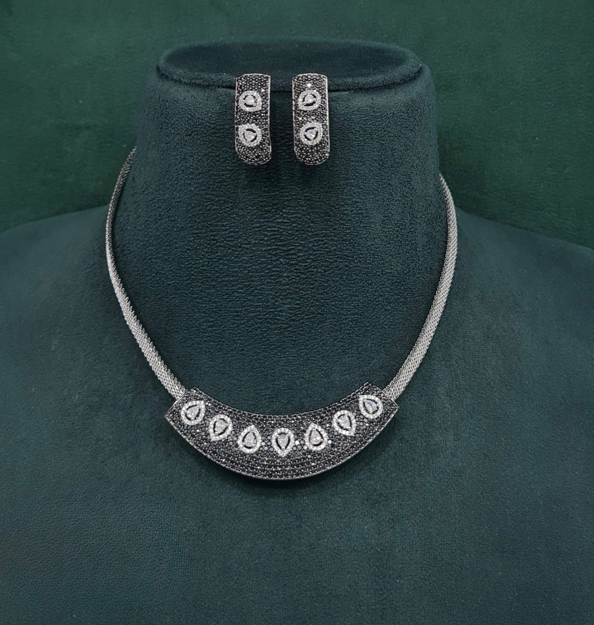 Cz Necklace 10107 - KRISHNA'S SWETA JEWELLERY