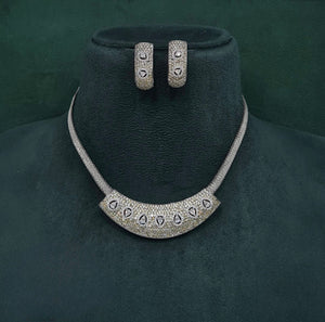 Cz Necklace 10107 - KRISHNA'S SWETA JEWELLERY