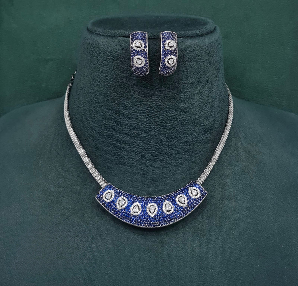 Cz Necklace 10107 - KRISHNA'S SWETA JEWELLERY