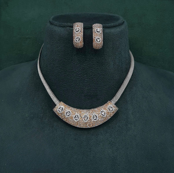 Cz Necklace 10107 - KRISHNA'S SWETA JEWELLERY