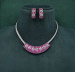 Cz Necklace 10107 - KRISHNA'S SWETA JEWELLERY