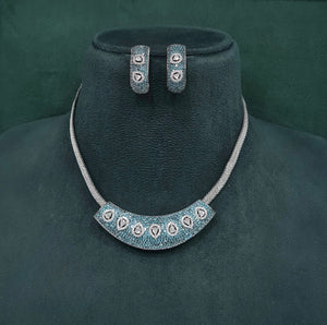 Cz Necklace 10107 - KRISHNA'S SWETA JEWELLERY