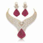 Cz Necklace 10138 - KRISHNA'S SWETA JEWELLERY