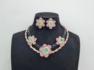 Cz Necklace 10245 - KRISHNA'S SWETA JEWELLERY