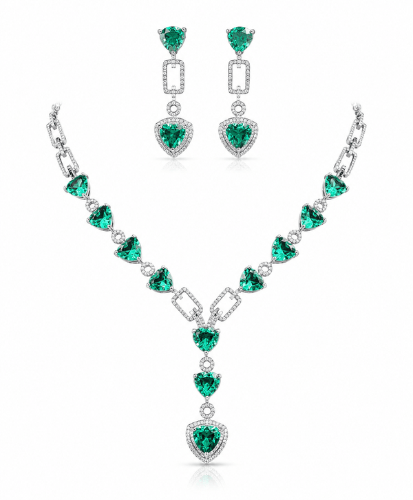 Cz Necklace 10246 - KRISHNA'S SWETA JEWELLERY