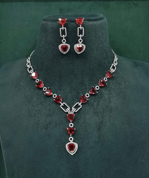 Cz Necklace 10246 - KRISHNA'S SWETA JEWELLERY