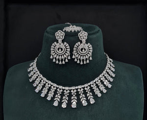 Cz Necklace 10256 - KRISHNA'S SWETA JEWELLERY