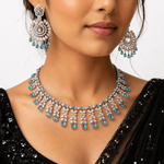 Cz Necklace 10256 - KRISHNA'S SWETA JEWELLERY