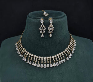 Cz Necklace 10258 - KRISHNA'S SWETA JEWELLERY