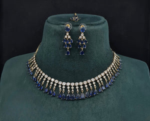 Cz Necklace 10258 - KRISHNA'S SWETA JEWELLERY