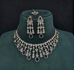 Cz Necklace 10259 - KRISHNA'S SWETA JEWELLERY
