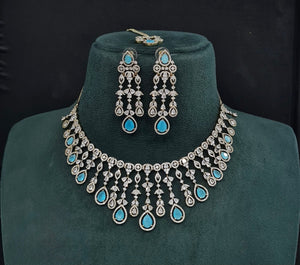 Cz Necklace 10259 - KRISHNA'S SWETA JEWELLERY