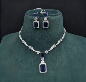 Cz Necklace 10260 - KRISHNA'S SWETA JEWELLERY