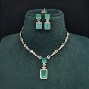 Cz Necklace 10260 - KRISHNA'S SWETA JEWELLERY